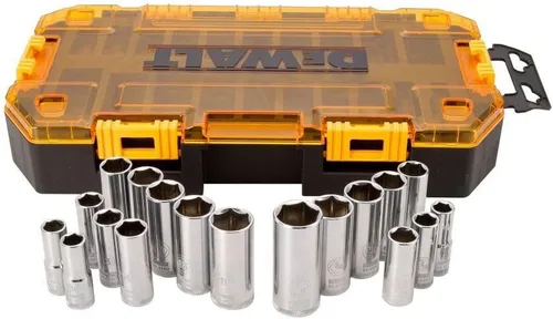 Vista 4 de DEWALT DWMT73811 Kit de Herramientas Juego de Dados Profundos de 1/4'', 20 Piezas (Paquete de 2)