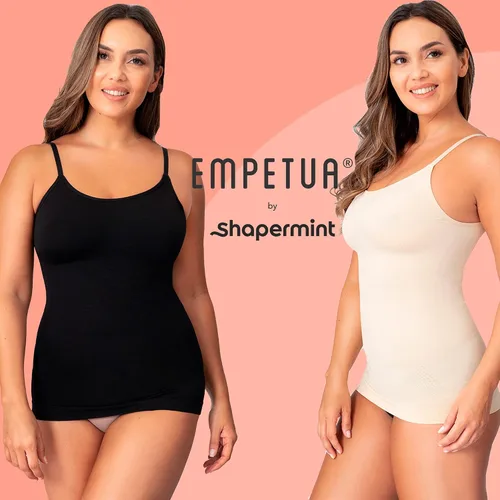 Vista 5 de Shapermint - Camisola de compresión con cuello redondo control de abdomen y cintura
