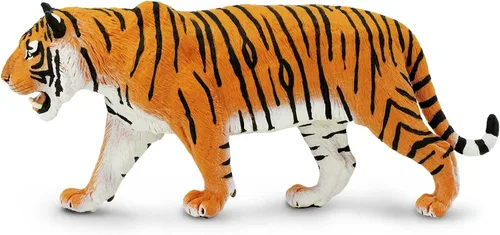 Vista 5 de Safari Ltd. Figura de tigre siberiano, figura realista de 10.5 pulgadas, juguete educativo para niños, niñas y niños a partir de 1 año