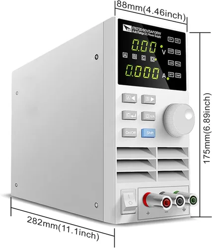 Vista 6 de ITECH Fuente de alimentación variable de CC 60V/5A/100W fuente de alimentación ajustable IT6720 del banco del laboratorio