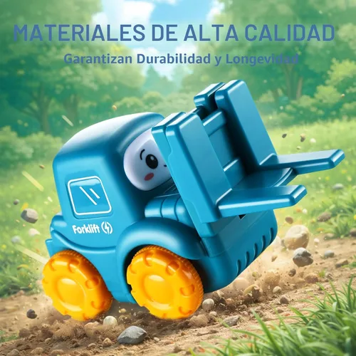 Vista 2 de Juguete grande de camión de dibujos animados para niños de 1 año con tapete de juego/bolsa de almacenamiento, juguetes para bebés y niños pequeños