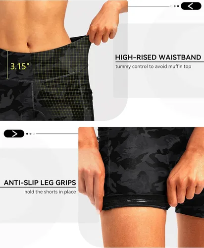 Vista 5 de Pantalones cortos de ciclismo acolchados 4D para mujer, 57 pulgadas, ropa interior de ciclismo, ciclismo de carretera, pantalones cortos para mujer