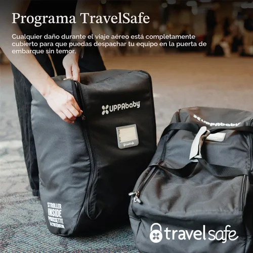 Vista 4 de UPPAbaby Bolsa de viaje de la serie G con TravelSafe, color negro
