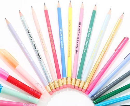 Vista 5 de Ban.do - Juego de lápices de colores para escribir de 10 unidades, lápices de grafito #2 preafilados para adultos de la escuela/oficina, lápices