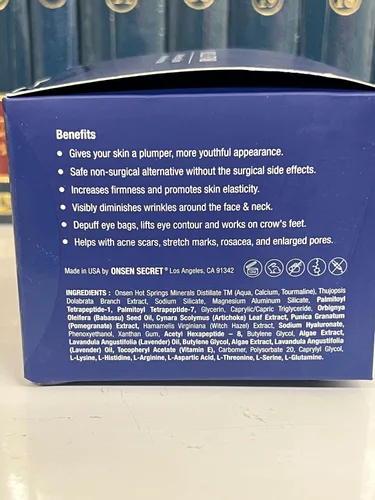 Vista 8 de Onsen - Rejuvenecimiento facial antiarrugas no invasivo, suaviza las arrugas, repara la piel, máscara secreta de grado profesional para el cuidado