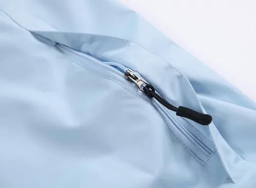 Vista 6 de GIISAM Chaqueta impermeable para mujer, ligera, resistente al viento, cremallera completa, para otoño, rompevientos con capucha, Marrón