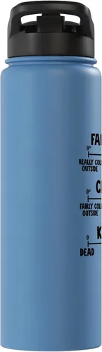Vista 4 de Fahrenheit vs Celsius vs Kelvin Stainless Steel Insulated Water Bottle