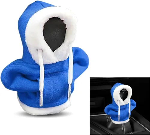 Vista 11 de Cubierta de capucha para palanca de cambios navideña, cubierta de capucha para cambios de estilo navideño, protector de invierno cálido para palanca