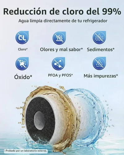 Vista 5 de Overbest UKF8001 Reemplazo para cada filtro de refrigerador Drop 4, paquete de 3