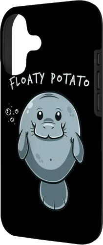 Vista 2 de Flaoty Potato Manatee Funny Manati Manatee Chubby Mermaid Case for iPhone 17