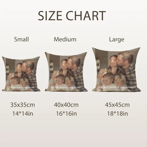 Vista 7 de iDIY Almohada personalizada con imagen personalizada, regalos personalizados con fotos para la familia