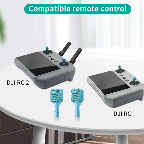 Vista 2 de Hanatora Joysticks Stick para DJI RC, RC 2 (Air 3S, Neo, Flip, Air 3, Mini 6/4/3 Pro, Mini 3, Mavic 3 Classic/Pro Drone Controller), control remoto