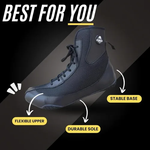 Vista 4 de Rightpunch - Zapatos de boxeo profesionales para hombres y mujeres