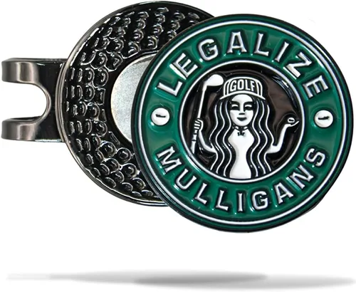Vista 28 de MULLIGAN HOOLIGAN® Marcador de pelota de golf + clip magnético para sombrero Esmalte de alta calidad Regalo divertido para los amantes del golf