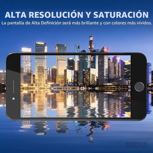 Vista 6 de Pantalla de repuesto para iPhone 8 Plus con botón de inicio de 5.5", color negro