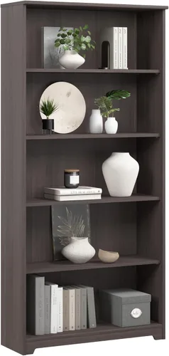 Vista 8 de Bush Furniture estantería con 5 niveles, Madera