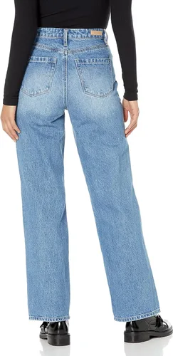 Vista 2 de BLANKNYC Ropa de lujo para mujer, pantalones largos y rectos de mezclilla, cómodos y elegantes, The Franklin
