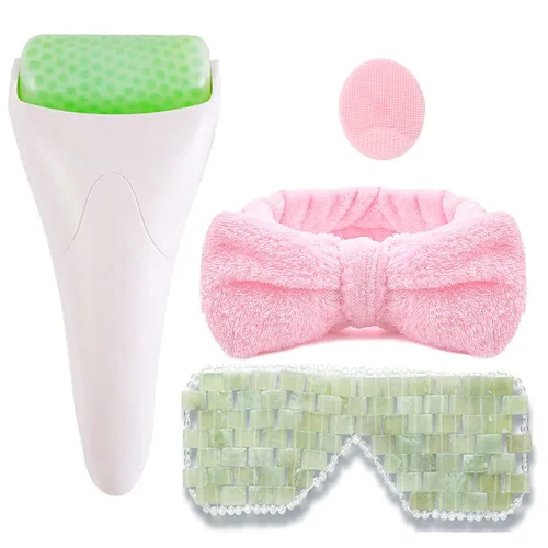Vista 8 de Rodillo de hielo para moldeador facial, masajeador facial, herramientas para el cuidado de la piel para antiarrugas, hielo frío, rodillo facial
