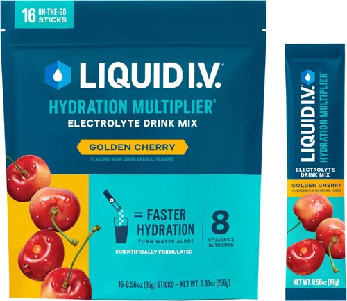 Vista 9 de Liquid I.V.® Hydration Multiplier - Popsicle Firecracker Mezcla en polvo de electrolitos para bebida 1 paquete (16 porciones)