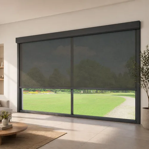 Vista 14 de ZSHINE Persianas enrollables motorizadas para patio al aire libre