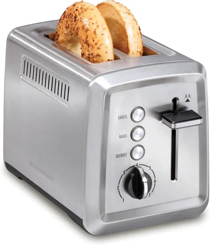 Vista 10 de Hamilton Beach Tostadora de 2 ranuras con ranuras extra anchas, ajuste de bagel, función de expulsión de pan tostado, bandeja extraíble