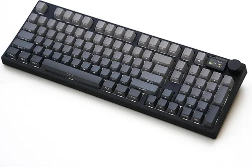 Vista 10 de NJ98 Teclado mecánico inalámbrico personalizado con perilla de pantalla 96% teclado RGB intercambiable en caliente Mac Windows