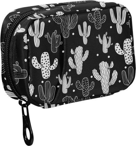 Vista 15 de Fustylead Organizador estético de píldoras de hongos rojos Amanita, bolsa de viaje, pequeño estuche portátil para píldoras para vitaminas y aceite