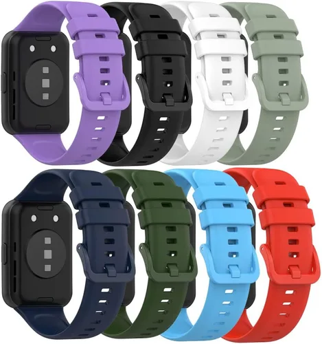 Vista 17 de Senter Correas de repuesto de goma suave de liberación rápida para Huawei Watch Fit 2 Smart Watch