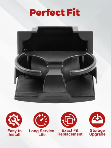 Vista 6 de Portavasos de consola compatible con Nissan Pathfinder 2005-2012, Nissan Xterra 2005-2015, Nissan Frontier 2005-2019. Reemplaza 96965-ZP00C