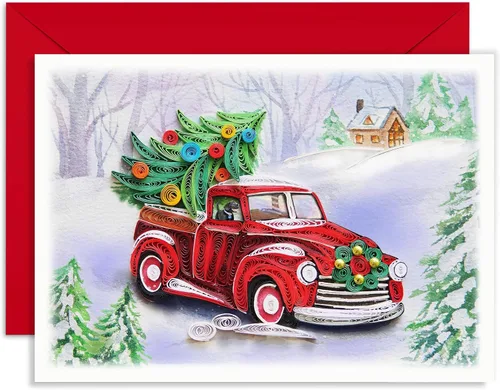 Vista 13 de Tarjeta de Navidad con velas, tarjeta de felicitación de flores de Navidad, para mamá, papá, abuela, amigo, jefe, compañero de trabajo