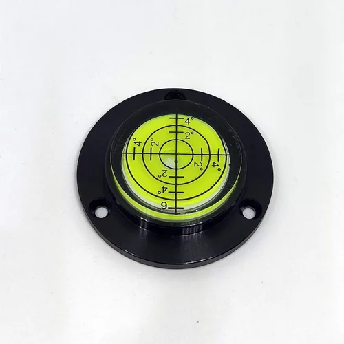 Vista 5 de Aleación de aluminio nivel universal Mini nivel redondo burbuja burbuja nivel nivel diámetro 1.969 in altura 0.453 in (1PCS) - negro