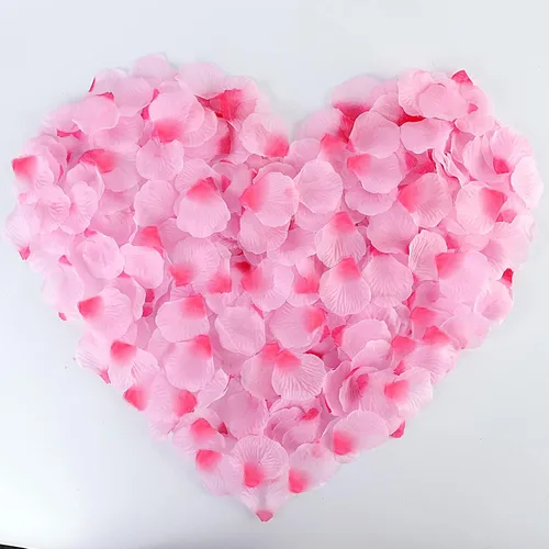 Vista 37 de 1000 pétalos de rosa de seda artificial, para decoración de bodas, fiestas