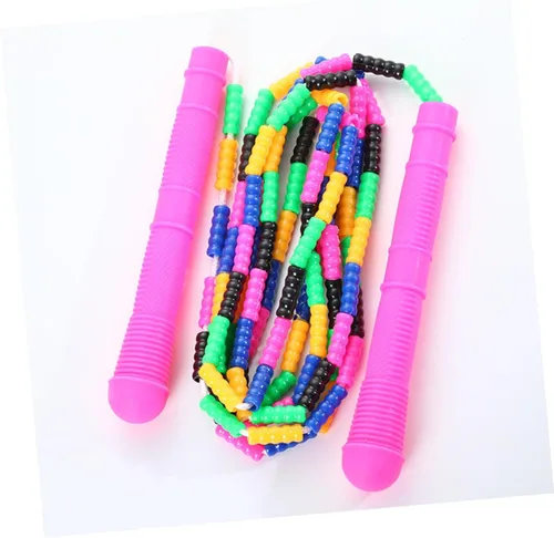 Vista 9 de NOLITOY 5 piezas de cuerda de saltar Slub diseño ejercicio cuerdas para niños estudiantes ligero entrenamiento fitness colores a granel