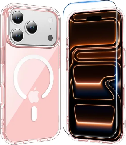 Vista 47 de Funda transparente para iPhone 11 con protector de pantalla, compatible con Magsafe, antiamarilleo, protección de grado militar, a prueba de golpes
