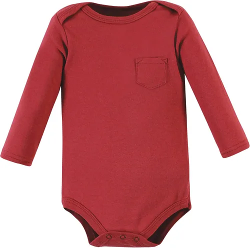 Vista 97 de Hudson Baby baby-boys Cotton Long-sleeve Bodysuits 5-pack