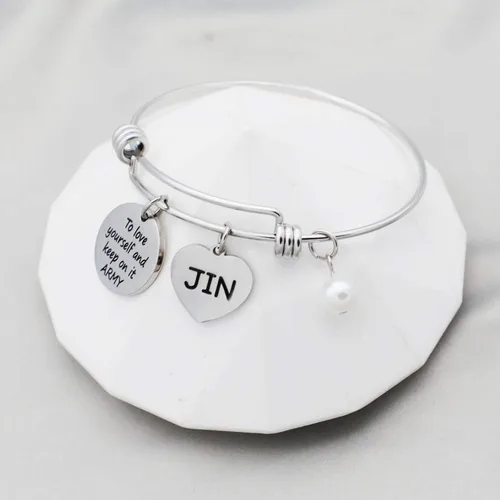 Vista 5 de G-Ahora Kpop Army Bracelet Kpop Bangtan Boys Jewelry JIMIN JK JIN RM SUGA JHOPE V Bracelet Best Gift for The Army
