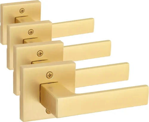Vista 11 de Kwikset Singapore - Manija de puerta de cromo pulido (2 unidades)