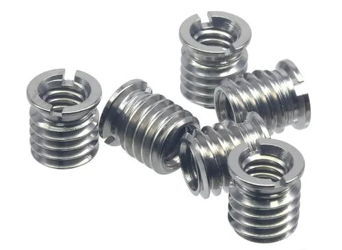 Vista 6 de Adaptador de tornillo convertidor de rosca hembra de 1/4"-20 a macho de 3/8"-16 de acero inoxidable, 2 piezas de 8 mm de altura