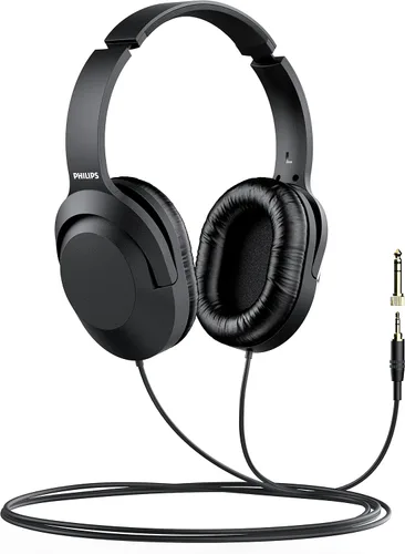 Vista 7 de Philips - Auriculares con cable para diadema, estéreos para podcasts, monitoreo de estudio y grabación para computadora, teclado y guitarra