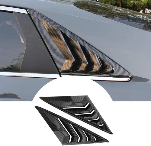 Vista 8 de 2 rejillas de ventilación laterales de ABS estilo carreras, persianas de ventilación de aire, accesorios de decoración exterior compatibles