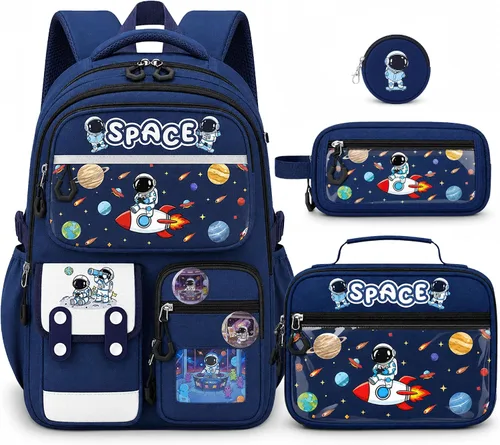 Vista 7 de Capybara Backpack for Girls, 4 PCS Capybara Backpack with Lunch Box Set Capibara.