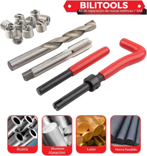 Vista 3 de BILITOOLS - Kit de reparación de roscas helicoidales métricas