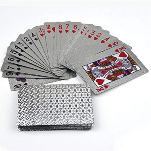 Vista 6 de Naipes - Juegos de cartas impermeables para familias - Juegos de cartas de casino vintage con temática de cartas para adultos (negro)
