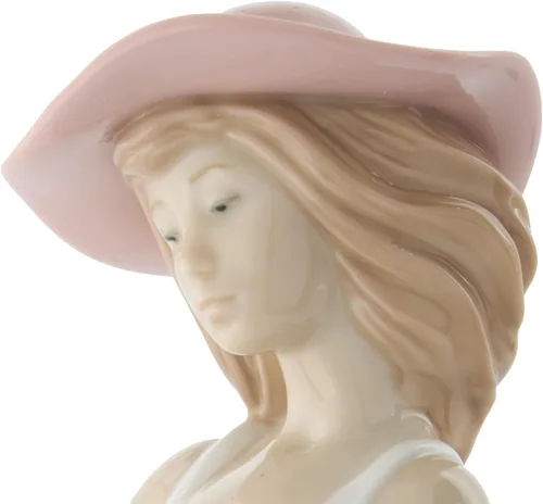 Vista 8 de NAO Suave brisa Figura de mujer de porcelana.
