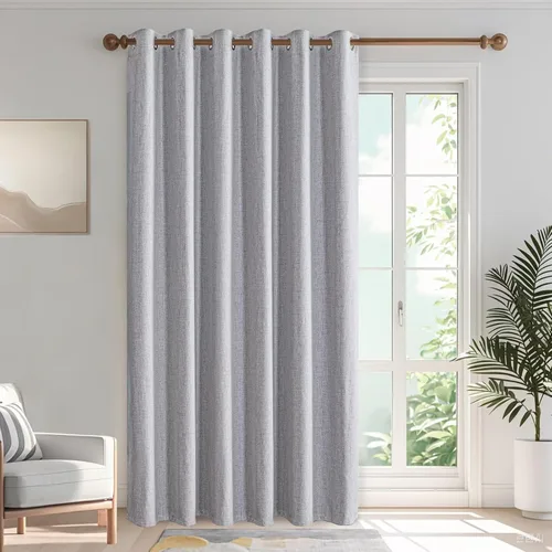 Vista 47 de IGEMAEVE Cortinas opacas de tamaño personalizado para dormitorio, 100 % opacas, 1 panel, aislamiento térmico, cortinas de oscurecimiento