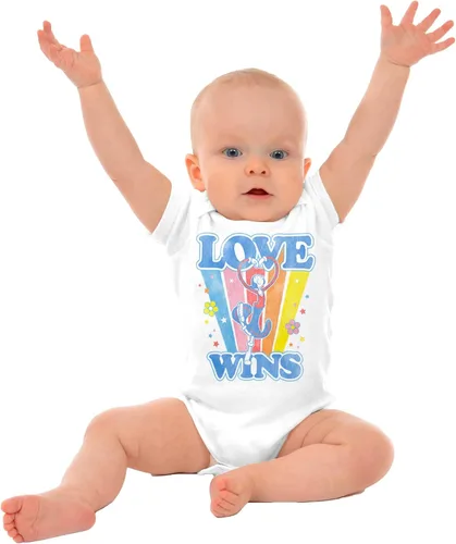Vista 3 de Brisco Brands Pelele retro Popeye Olives Love Wins Baby para niños o niñas