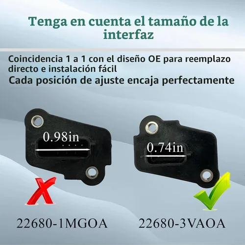 Vista 6 de 22680-3VA0A Sensor de flujo de aire masivo MAF para Nissan Altima 2015-2018, Maxima 2016 2015-2018 Murano, Pathfinder 2016, Quest 3.5L V6 Gas