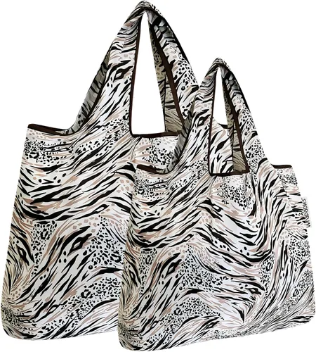 Vista 8 de allydrew Unisex P74005 Large & Small Foldable Tote NylonReusable Grocery Bag
