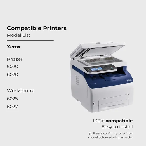 Vista 2 de Do it Wiser Cartucho de tóner remanufacturado de repuesto para Xerox WorkCentre 6027 6025, Phaser 6022 6020