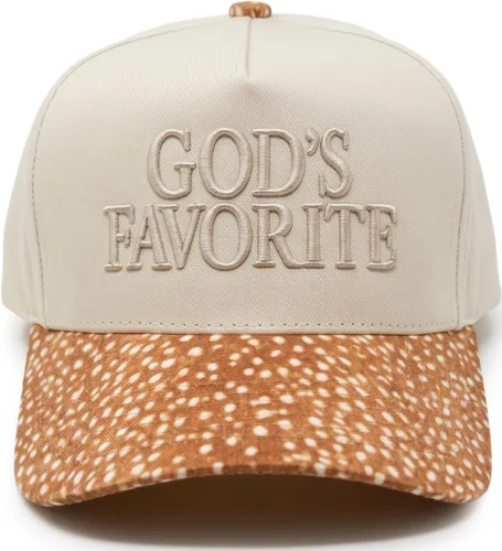 Vista 153 de Funky Junque Gorra de béisbol de 2 tonos para camionero adulto Misbehavin' - Leopardo/Beige